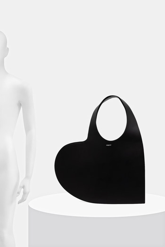 Kožená kabelka Coperni Heart COPBA14F6083