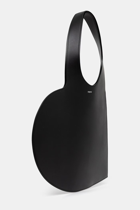 Kožená kabelka Coperni Heart COPBA14F6083 černá SS26