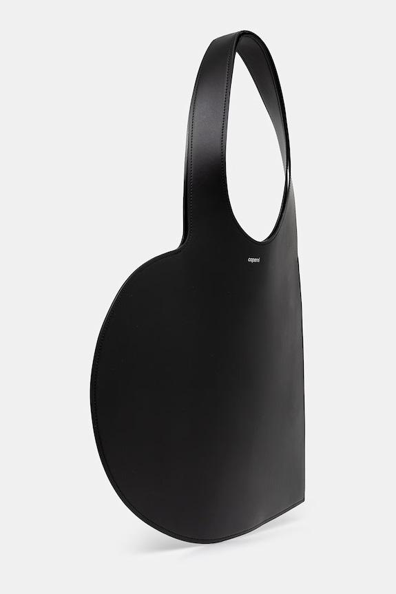 Kožená kabelka Coperni Heart COPBA14F6083 černá SS26