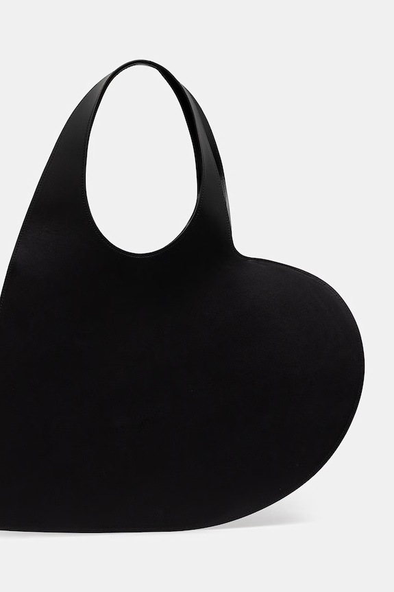 Doplňky Kožená kabelka Coperni Heart COPBA14F6083 černá