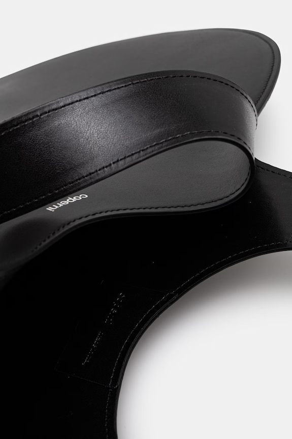 Kožená kabelka Coperni Heart COPBA14F6083 černá