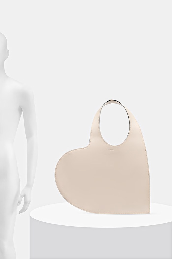 Kožená kabelka Coperni Heart COPBA14F6045