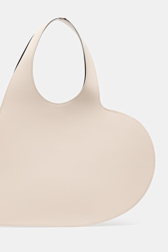 Doplňky Kožená kabelka Coperni Heart COPBA14F6045 béžová
