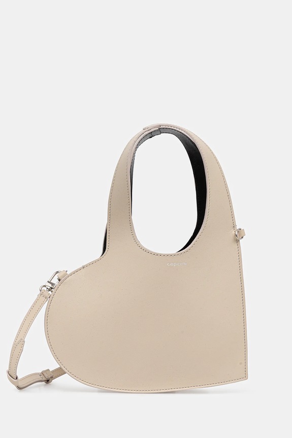Coperni poșetă de piele Mini Heart uni bej COPBA93F6066