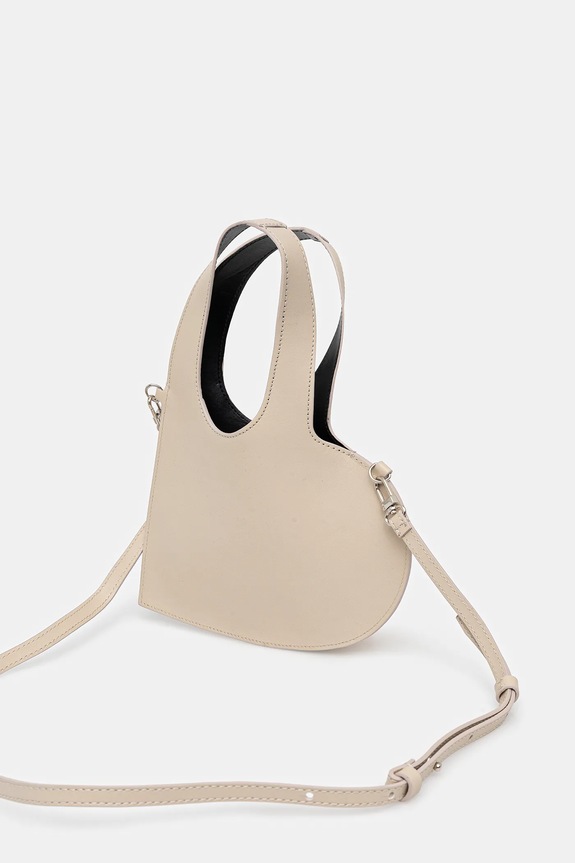 Accesorii Coperni poșetă de piele Mini Heart COPBA93F6066 bej