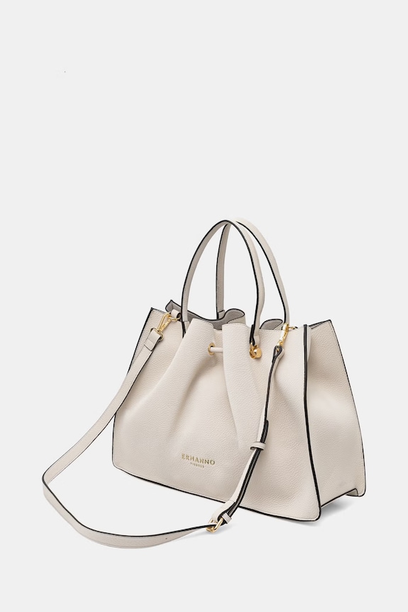 Doplnky ERMANNO Firenze kabelka typu shopper dámska z imitácie kože 12402132 béžová