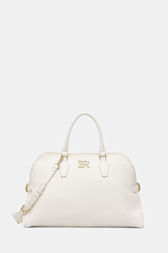 ERMANNO Firenze torebka shopper damska z imitacji skóry beżowy 12402158