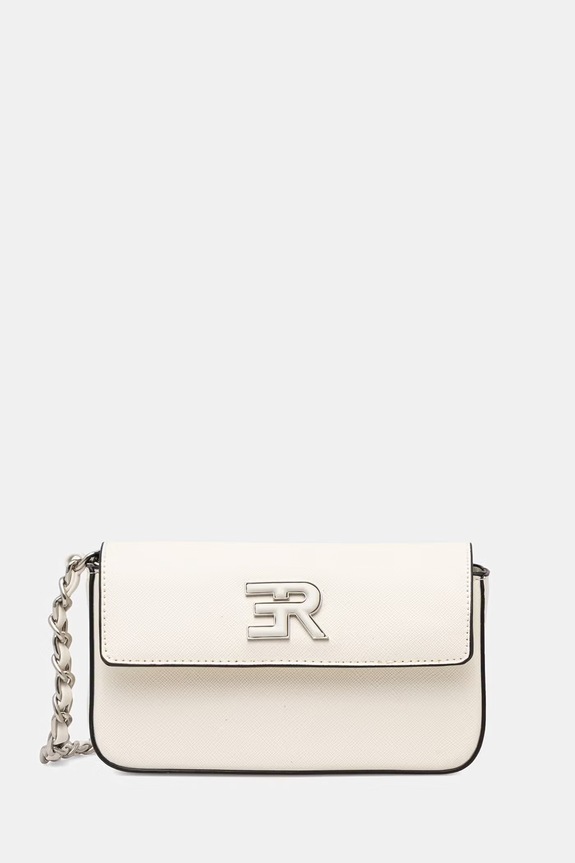 ERMANNO Firenze Crossbody kabelka dámska z imitácie kože béžová 12402162