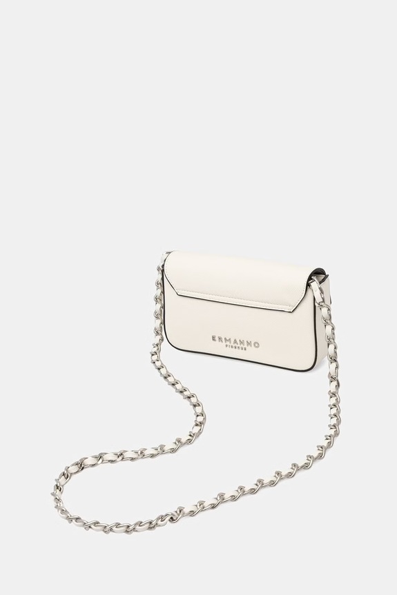 Doplnky ERMANNO Firenze Crossbody kabelka dámska z imitácie kože 12402162 béžová