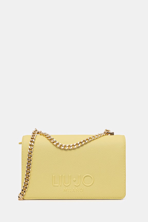 Τσάντα Liu Jo απλικέ κίτρινο AA6056.ES029