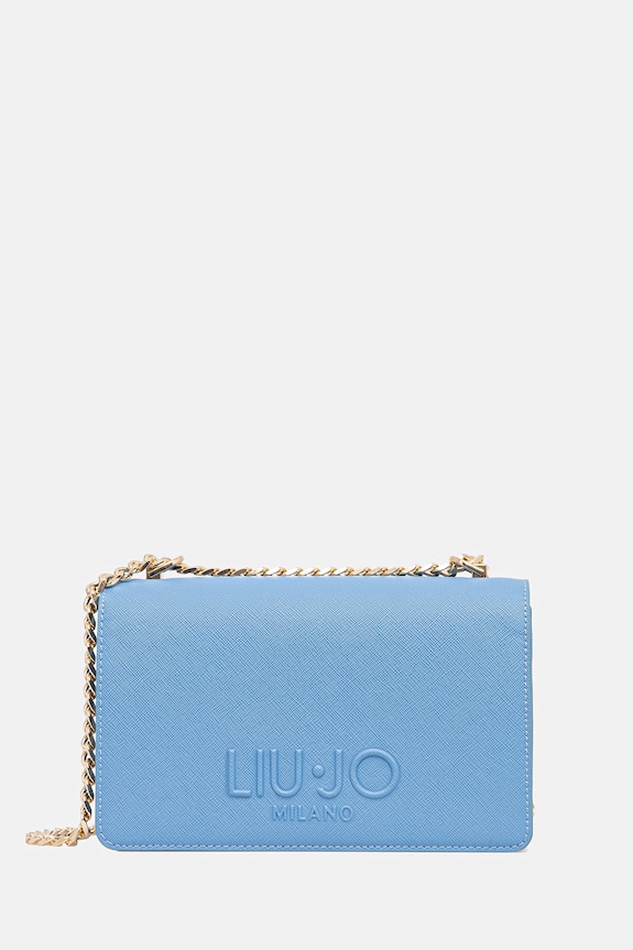 Τσάντα Liu Jo απλικέ μπλε AA6056.ES029