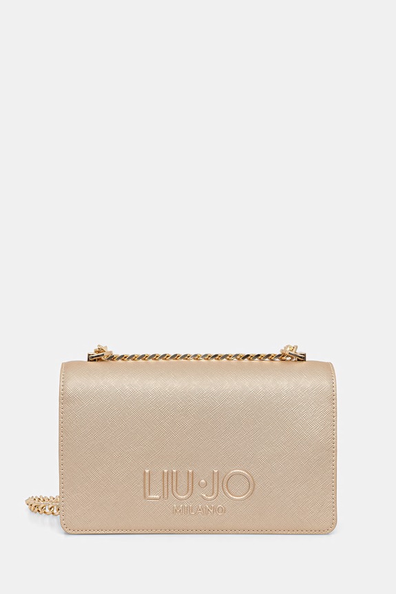 Τσάντα Liu Jo απλικέ χρυσαφί AA6056.ES029