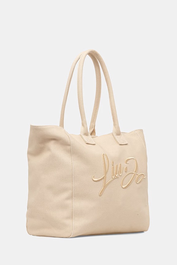 Liu Jo torebka shopper damska bawełniana AA6200.T546A beżowy SS26