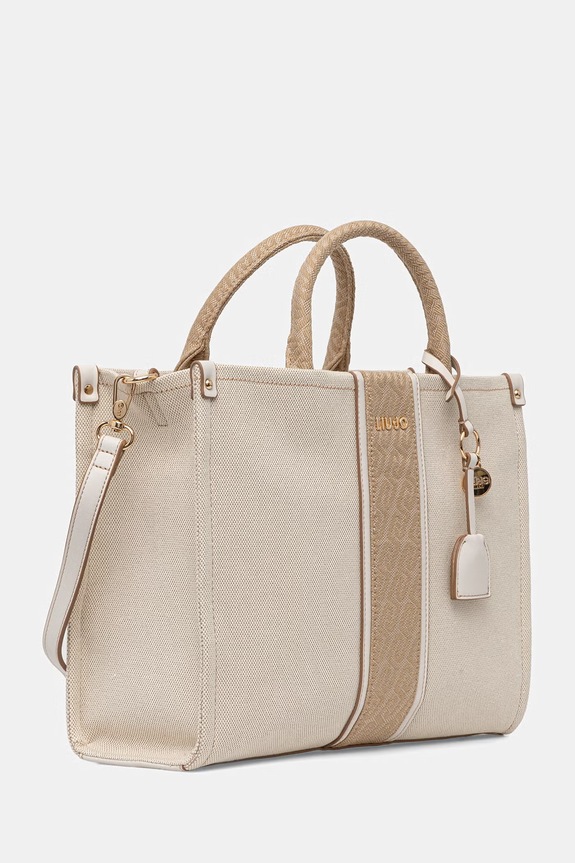 Liu Jo tote torba za žene pamučna AA6206.T388A bež SS26
