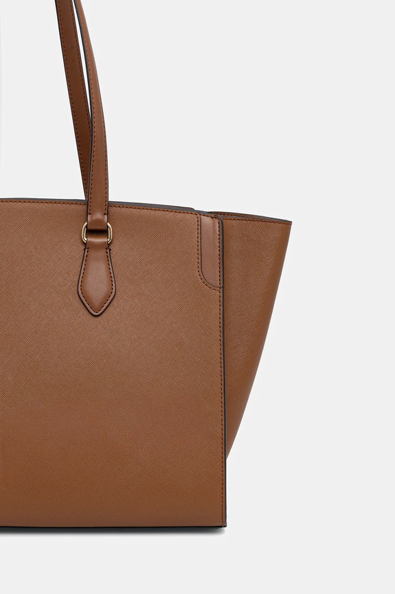 Akcesoria MICHAEL Michael Kors torebka skórzana 30R6GQ6T7L brązowy