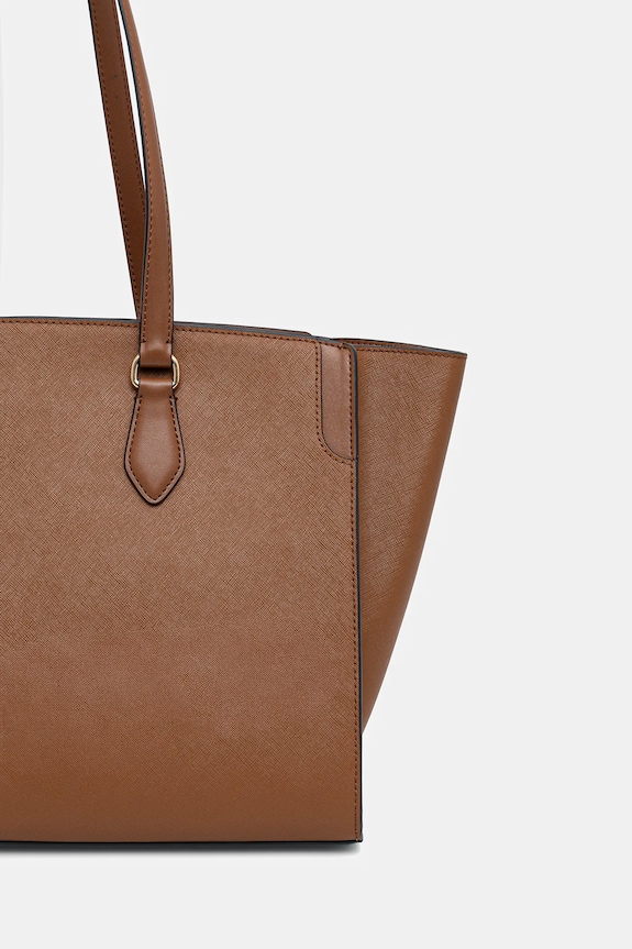 Akcesoria MICHAEL Michael Kors torebka skórzana 30R6GQ6T7L brązowy