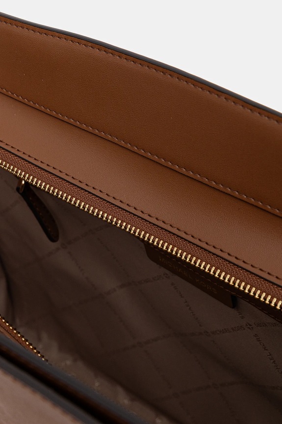 MICHAEL Michael Kors torebka skórzana 30R6GQ6T7L brązowy