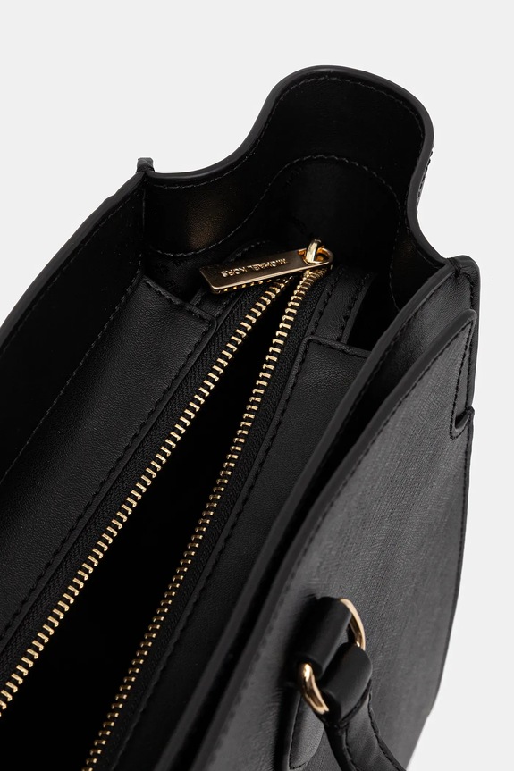 Kožená kabelka MICHAEL Michael Kors čierna 30R6GQ6T7L