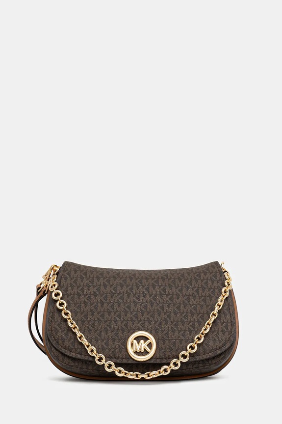 Kabelka MICHAEL Michael Kors imitácia kože hnedá 30R6GY5S2B