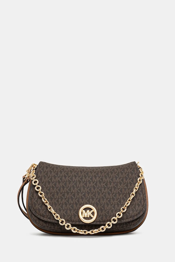Kabelka MICHAEL Michael Kors imitácia kože hnedá 30R6GY5S2B