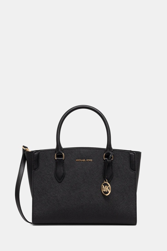 Kožená kabelka MICHAEL Michael Kors 30R6GQ6S2L čierna SS26