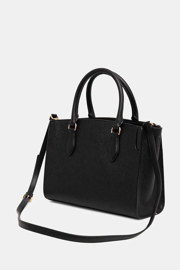 Kožená kabelka MICHAEL Michael Kors čierna 30R6GQ6S2L