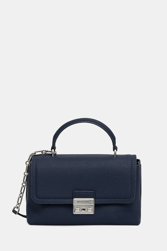 Kožená kabelka MICHAEL Michael Kors usňová koža modrá 30R6S2RS2L