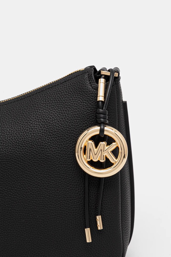 Kožená kabelka MICHAEL Michael Kors čierna 30F5GY5M6L