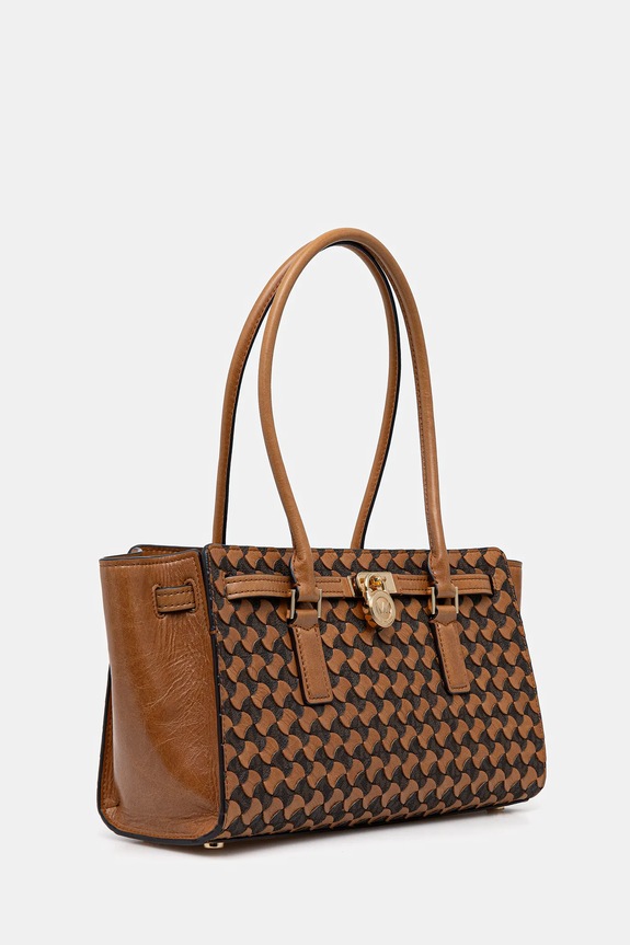 MICHAEL Michael Kors poșetă de piele 30R6GNXT0T maro SS26