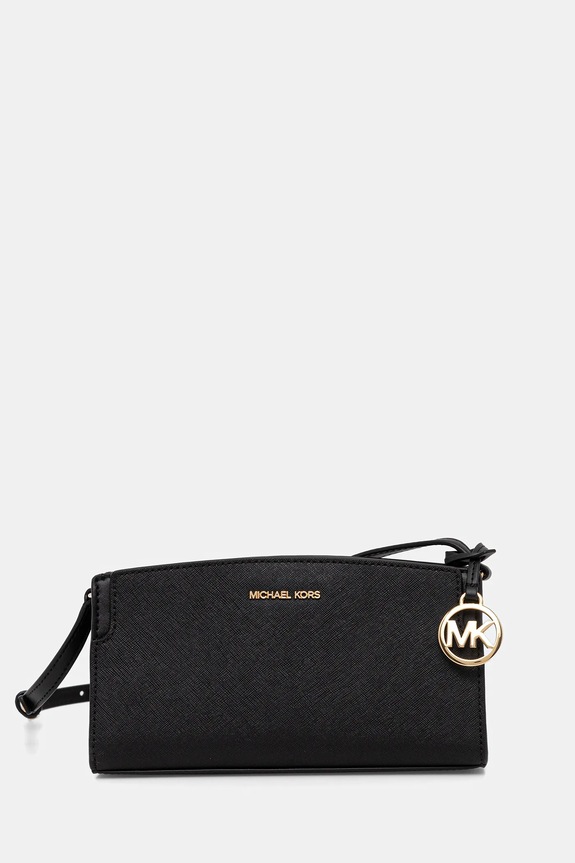 MICHAEL Michael Kors geantă de piele uni negru 32R6GQ6C1L