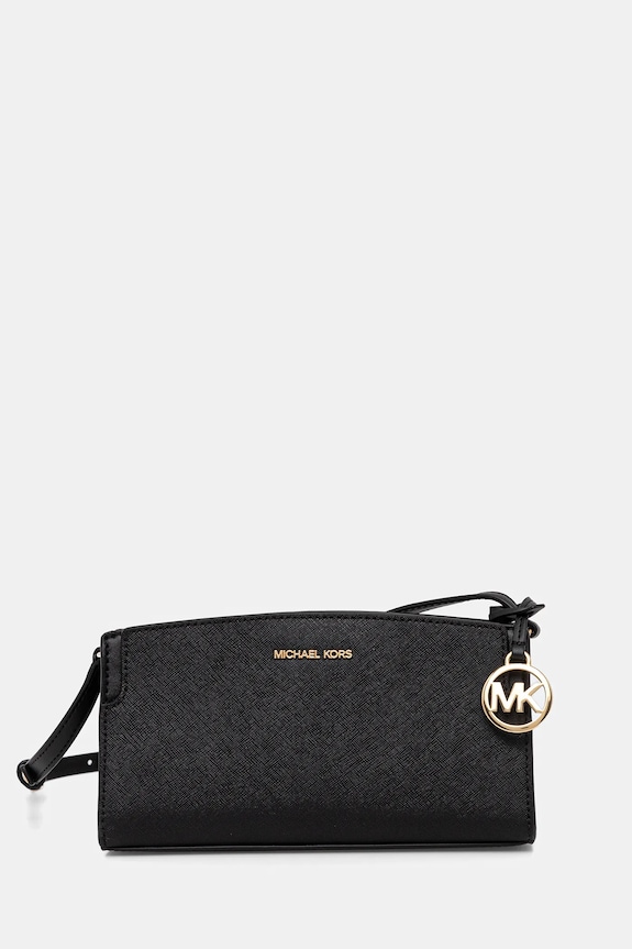 MICHAEL Michael Kors geantă de piele uni negru 32R6GQ6C1L
