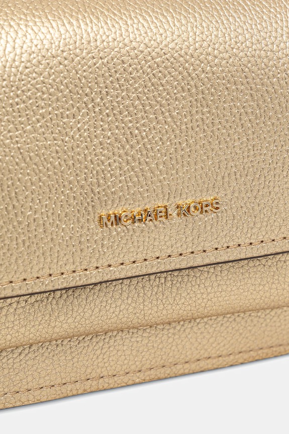 Kožená kabelka MICHAEL Michael Kors zlatá 32S5GC7C1L