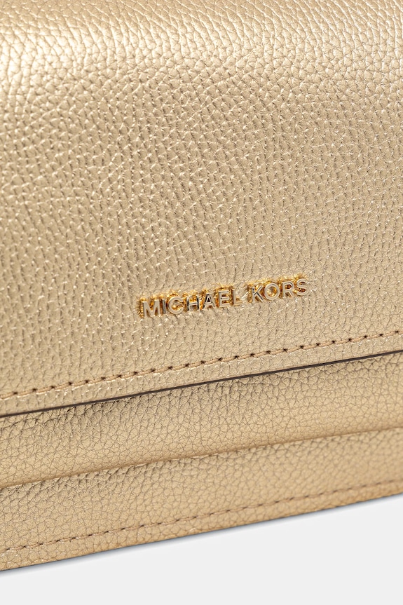Kožená kabelka MICHAEL Michael Kors zlatá 32S5GC7C1L