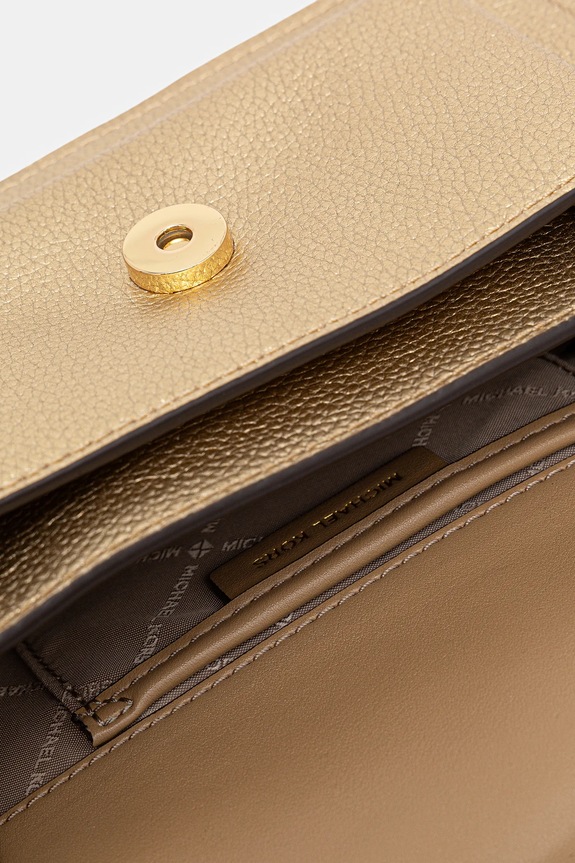 Kožená kabelka MICHAEL Michael Kors 32S5GC7C1L zlatá
