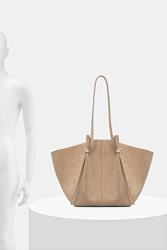 Yuzefi geantă shopper pentru femei, din piele întoarsă XL MOCHI YUZSS26.HB.XLM.S007