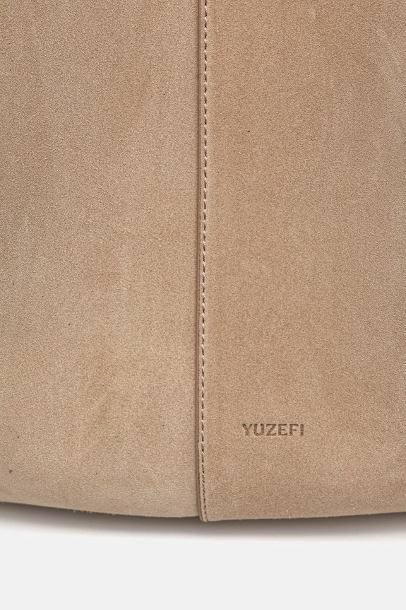 Accesorii Yuzefi geantă shopper pentru femei, din piele întoarsă XL MOCHI YUZSS26.HB.XLM.S007 bej