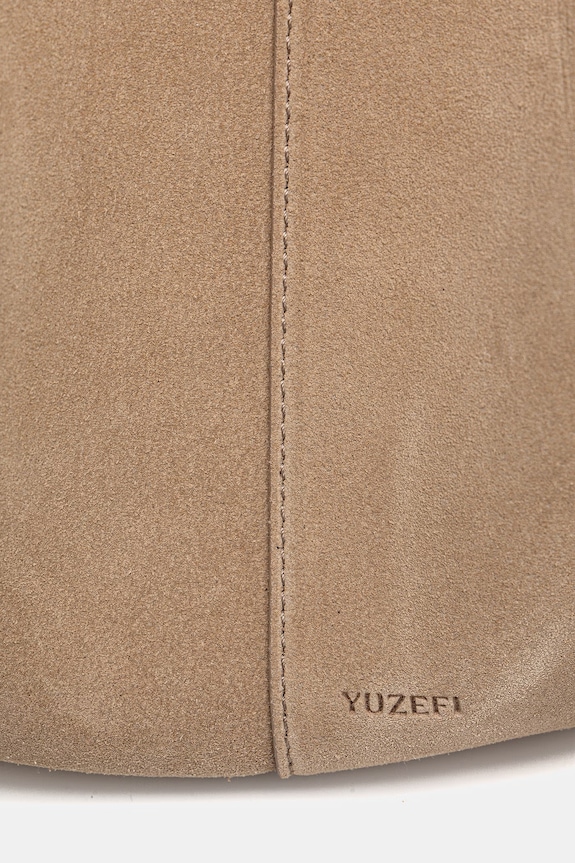 Accesorii Yuzefi geantă shopper pentru femei, din piele întoarsă LARGE MOCHI YUZSS26.HB.LM.S007 bej