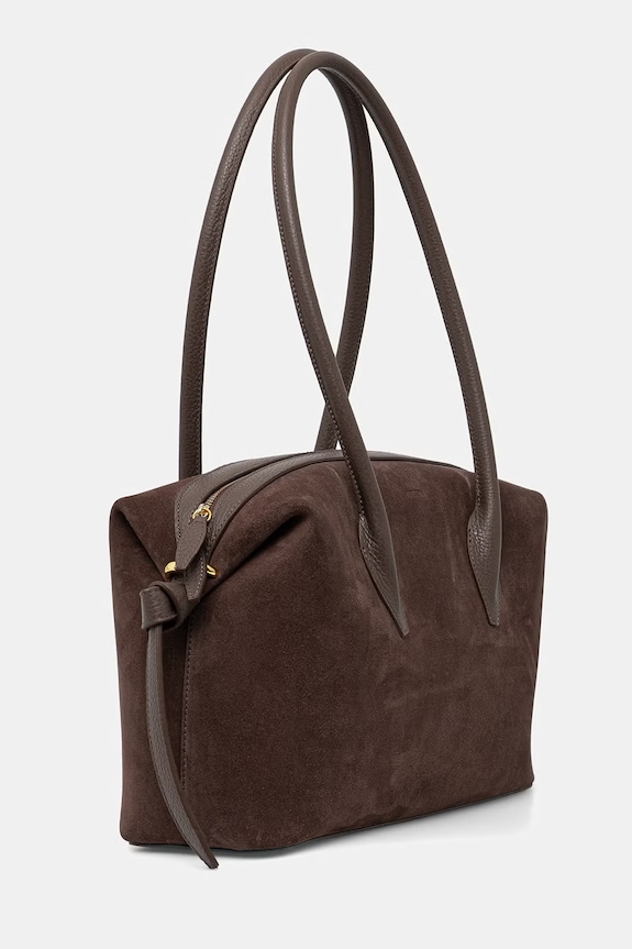 Yuzefi geantă pentru femei, din piele întoarsă BRIOCHE DUFFLE YUZRS26.HB.BD.S026 maro AA00