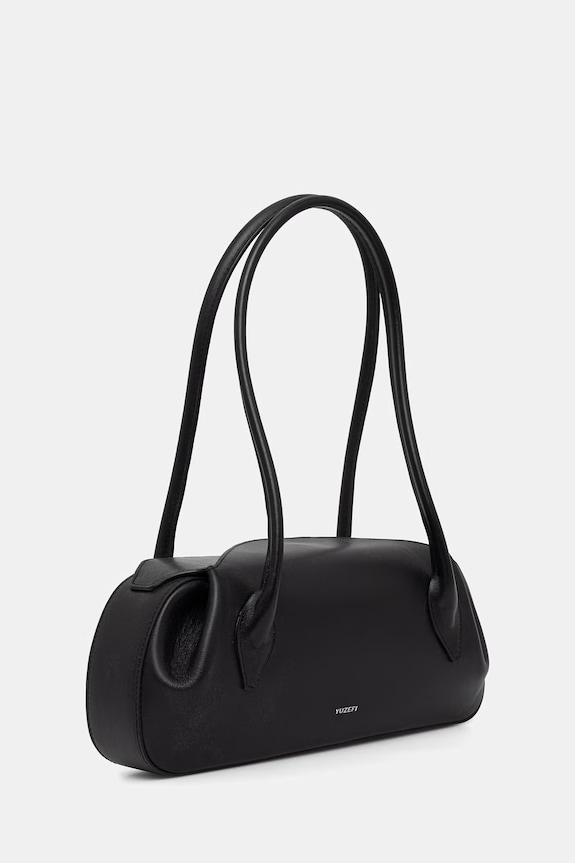 Yuzefi geantă baguette pentru femei, din piele OYSTER SHOULDER BAG YUZSS26.HB.OSM.L072 negru AA00