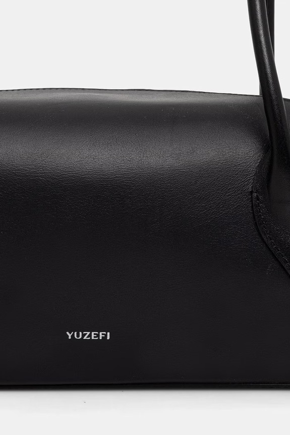 Yuzefi geantă baguette pentru femei, din piele OYSTER SHOULDER BAG negru YUZSS26.HB.OSM.L072