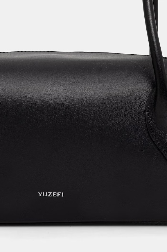 Yuzefi geantă baguette pentru femei, din piele OYSTER SHOULDER BAG negru YUZSS26.HB.OSM.L072