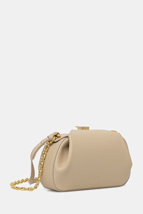 Yuzefi geantă pentru femei, din piele OYSTER CLUTCH MINI YUZRS26.HB.MOYC.L066 bej AA00