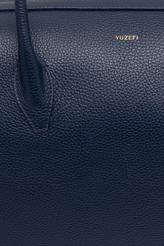 Accesorii Yuzefi geantă shopper pentru femei, din piele LARGE BRIOCHE DUFFLE YUZSS26.HB.LBD.L063 bleumarin