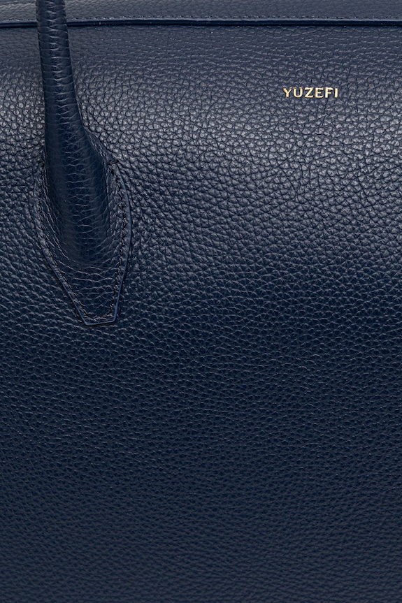 Accesorii Yuzefi geantă shopper pentru femei, din piele LARGE BRIOCHE DUFFLE YUZSS26.HB.LBD.L063 bleumarin