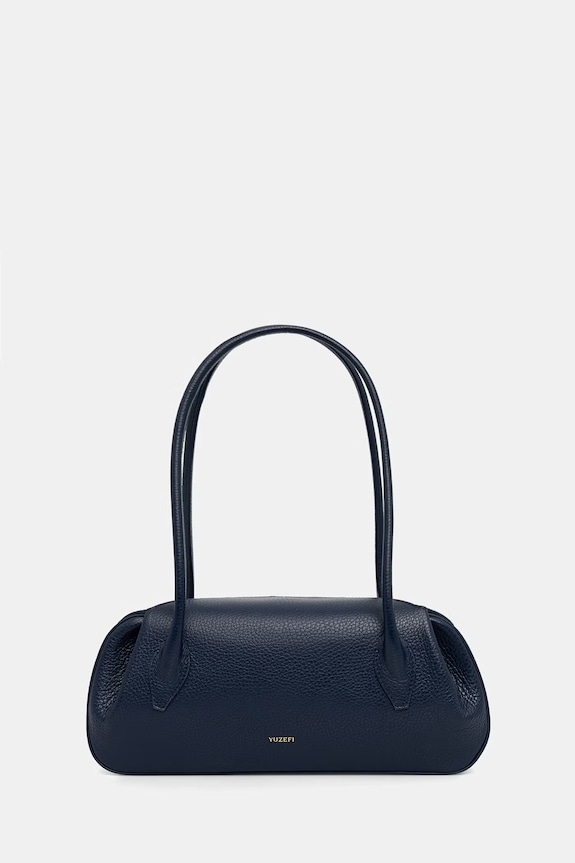 Yuzefi geantă baguette pentru femei, din piele OYSTER SHOULDER BAG bleumarin YUZSS26.HB.OYSB.L063