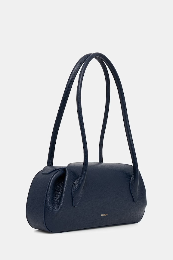 Yuzefi geantă baguette pentru femei, din piele OYSTER SHOULDER BAG YUZSS26.HB.OYSB.L063 bleumarin SS26