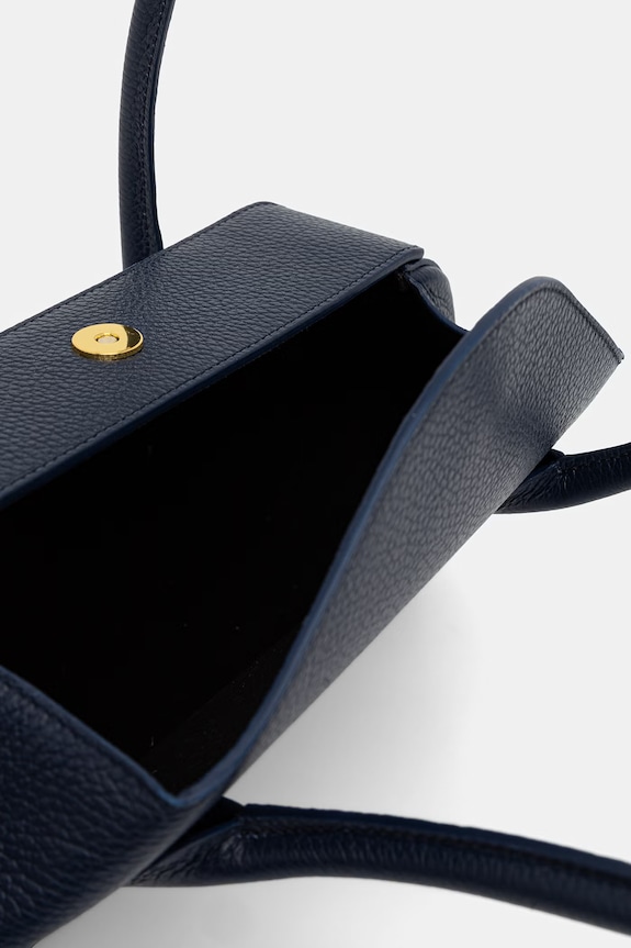 Yuzefi geantă baguette pentru femei, din piele OYSTER SHOULDER BAG bleumarin YUZSS26.HB.OYSB.L063