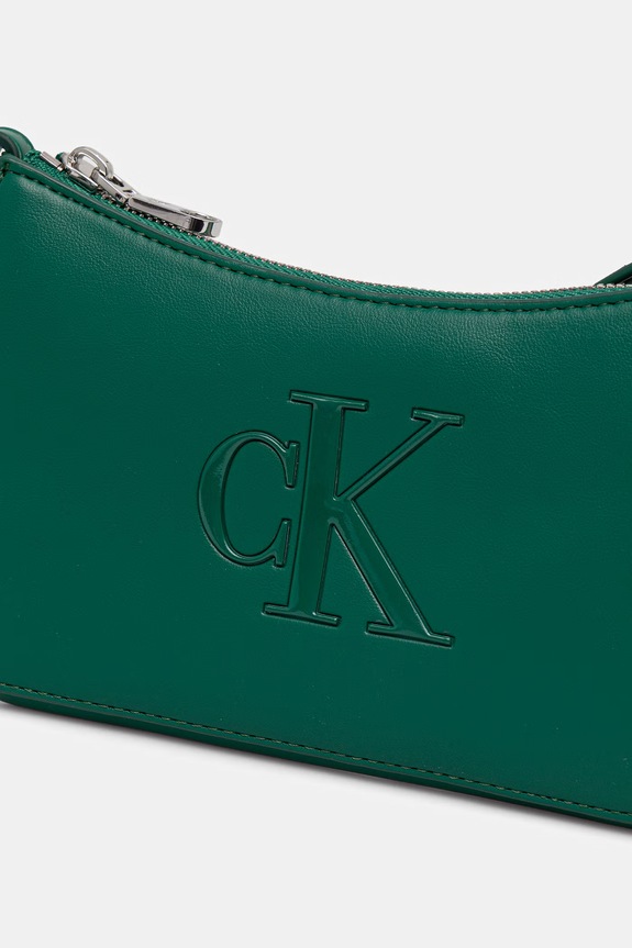 Calvin Klein crossbody kabelka dámska zelená LV04F1125G