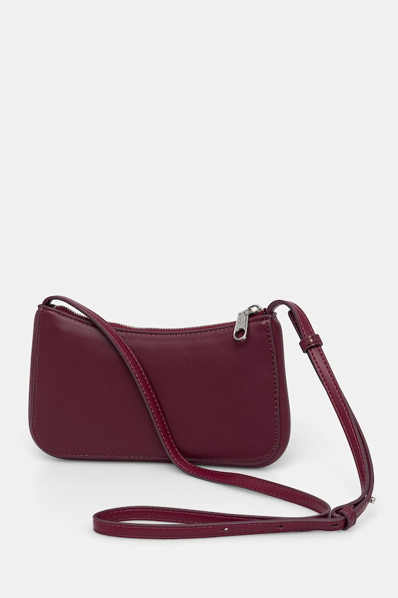 Akcesoria Calvin Klein torebka crossbody damska LV04F1125G bordowy