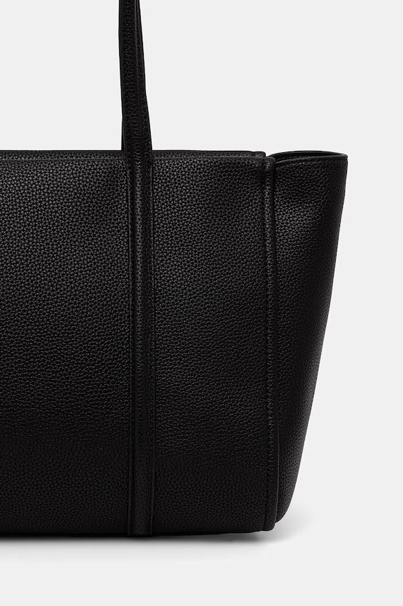 Akcesoria Calvin Klein torebka shopper damska z imitacji skóry LV04F3424G czarny